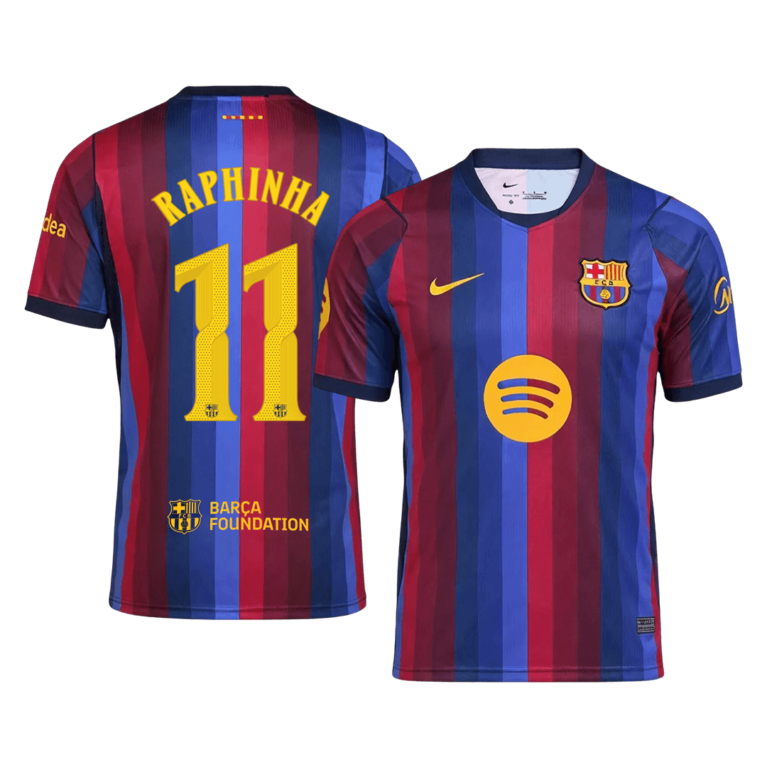 Tricouri Fotbal Barcelona RAPHINHA #11 Acasă 2026/27 - UCL - Premium