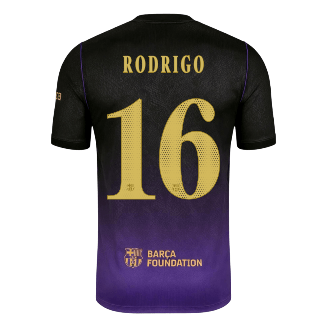Tricouri Fotbal Barcelona RODRIGO #16 Deplasare 2026/27 - UCL