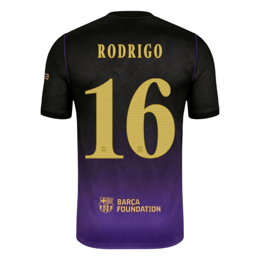 Tricouri Fotbal Barcelona RODRIGO #16 Deplasare 2026/27 - UCL