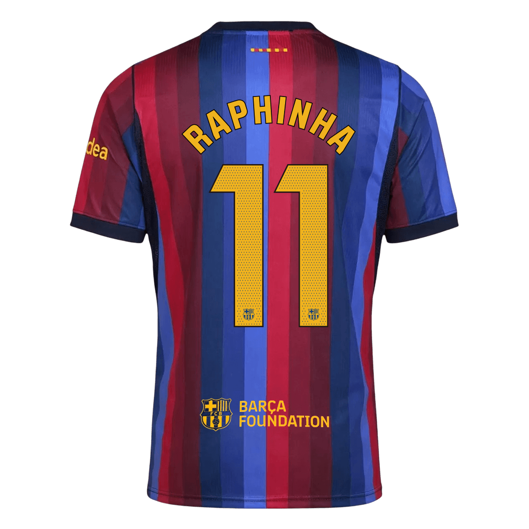 Tricouri Fotbal Barcelona RAPHINHA #11 Acasă 2026/27 - Premium
