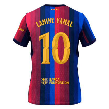 Tricouri Fotbal Barcelona LAMINE YAMAL #10 Acasă 2026/27 - UCL - Premium