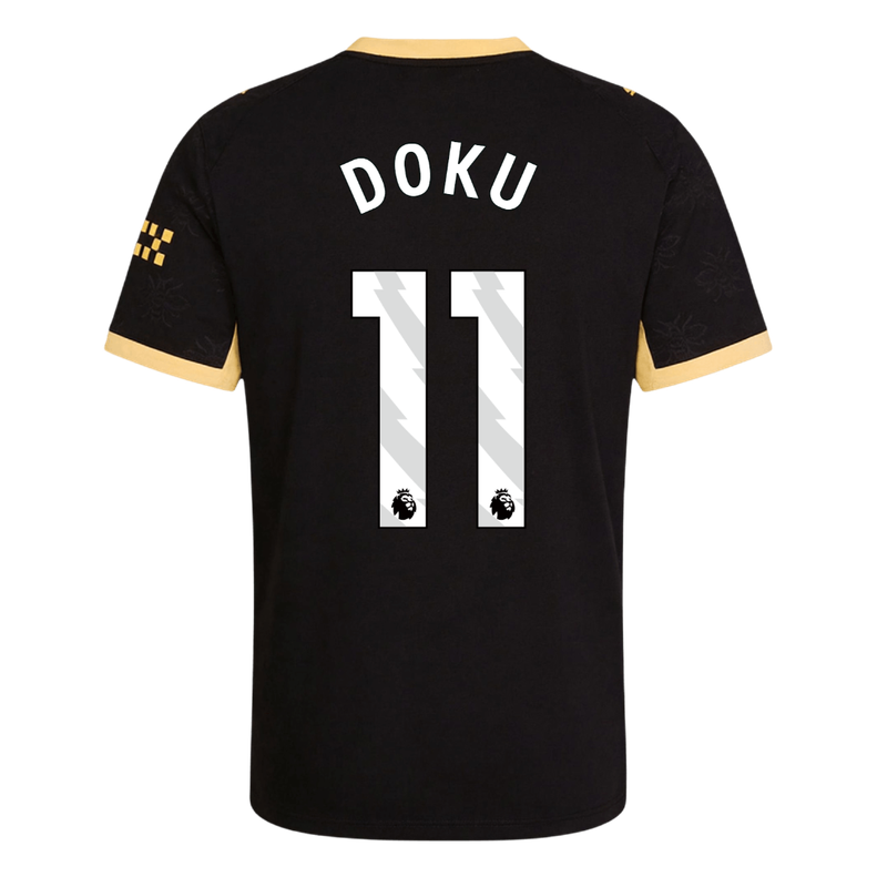 Tricouri Fotbal Manchester City DOKU #11 Deplasare 2026/27 Authentic