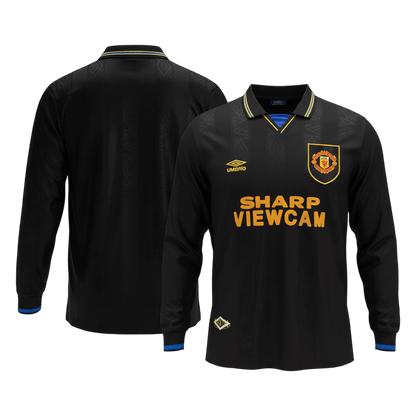 Tricouri Fotbal Vintage Manchester United Deplasare 1993/94 Mânecă Lungă