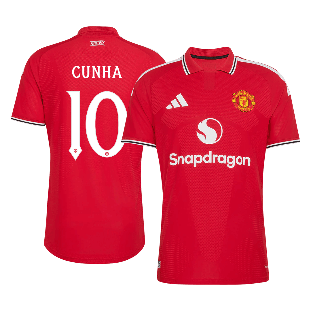 Tricouri Fotbal Manchester United CUNHA #10 Acasă 2026/27 Authentic - UCL