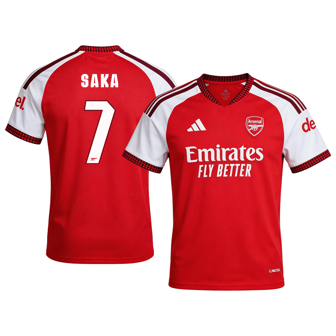 Tricouri Fotbal Arsenal SAKA #7 Acasă 2026/27 - UCL - Premium