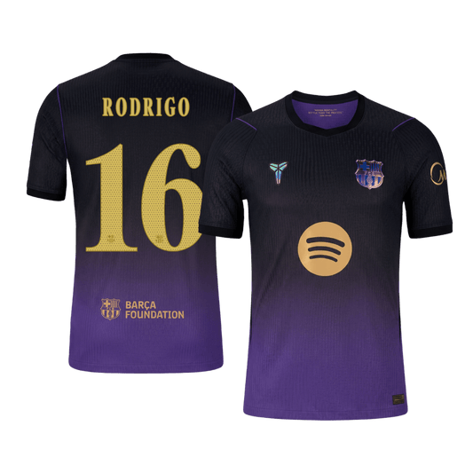 Tricouri Fotbal Barcelona RODRIGO #16 Deplasare 2026/27 Authentic - UCL