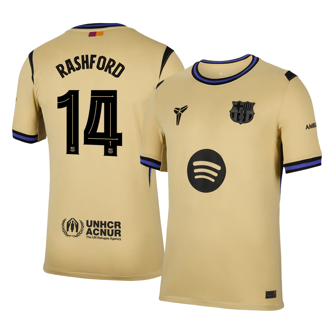 Tricouri Fotbal Barcelona RASHFORD #14 Deplasare 2025/26 - UCL