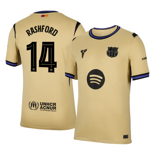 Tricouri Fotbal Barcelona RASHFORD #14 Deplasare 2025/26 - UCL (mărime mare)