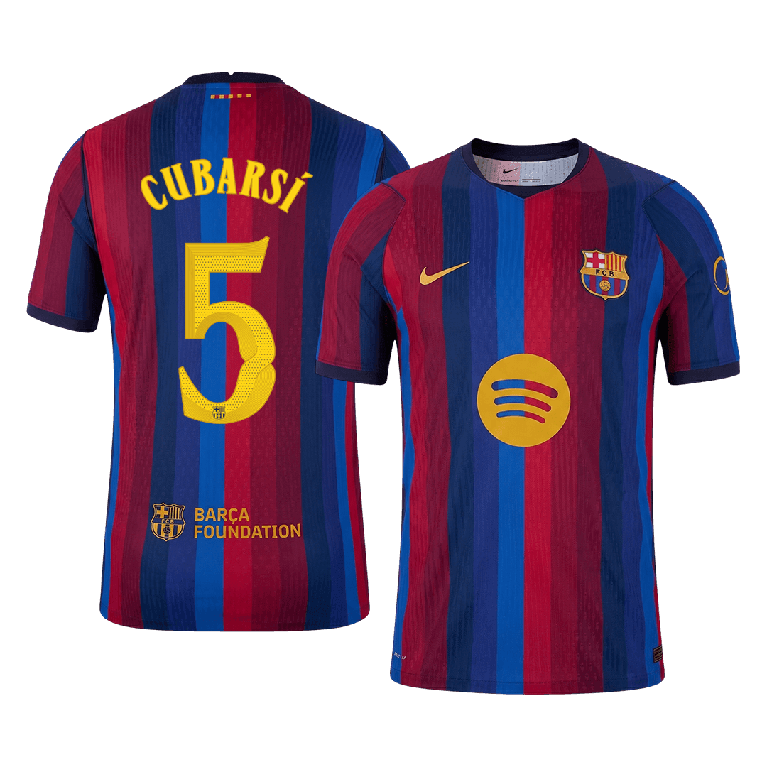Tricouri Fotbal Barcelona CUBARSÍ #5 Acasă 2026/27 Authentic - UCL