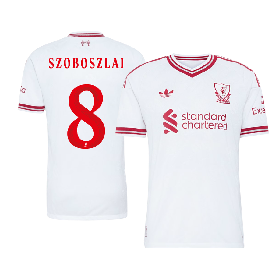Tricouri Fotbal Liverpool SZOBOSZLAI #8 Deplasare 2026/27 Authentic - UCL