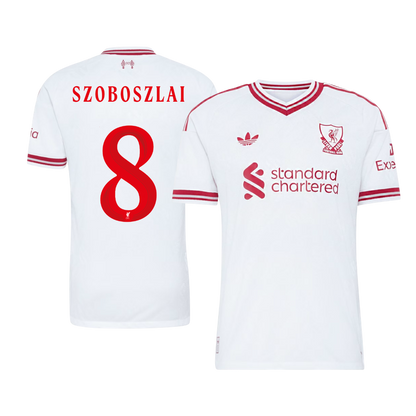 Tricouri Fotbal Liverpool SZOBOSZLAI #8 Deplasare 2026/27 Authentic - UCL