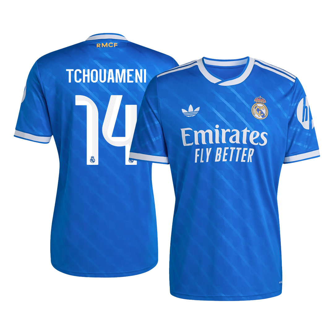 Tricouri Fotbal Real Madrid TCHOUAMENI #14 Treilea 2025/26