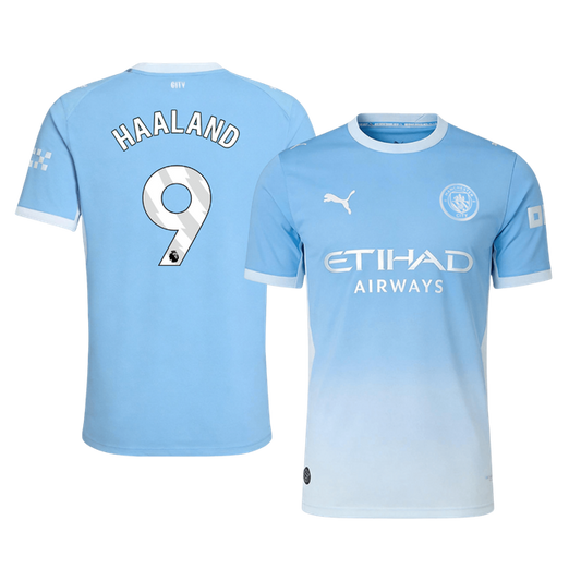 Tricouri Fotbal Manchester City HAALAND #9 Acasă 2026/27 Authentic