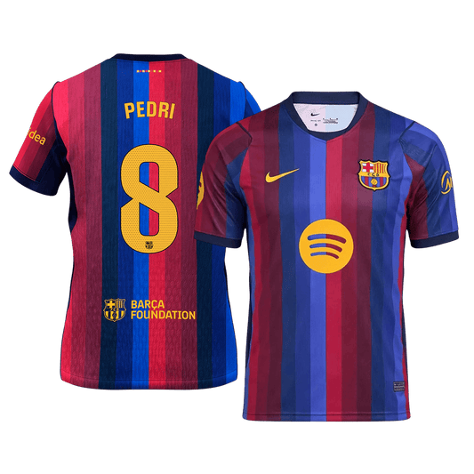 Tricouri Fotbal Barcelona PEDRI #8 Acasă 2026/27 - Premium