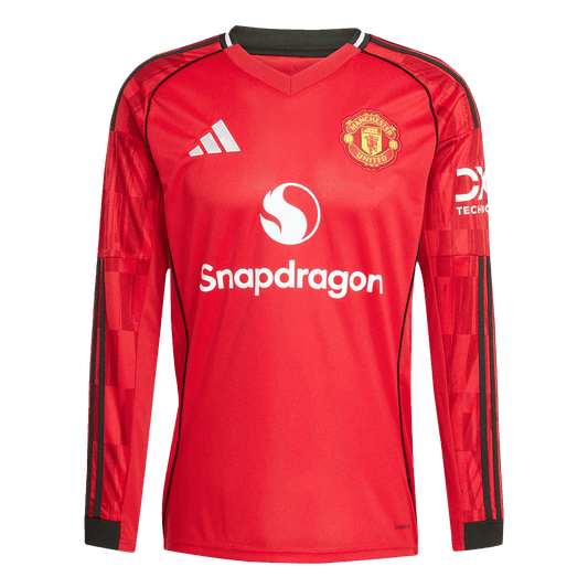 Tricouri Fotbal Manchester United Acasă 2025/26 Mânecă Lungă