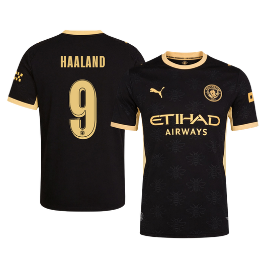 Tricouri Fotbal Manchester City HAALAND #9 Deplasare 2026/27 Authentic - UCL