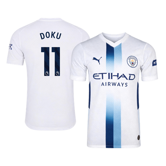 Tricouri Fotbal Manchester City DOKU #11 Treilea 2026/27 Authentic