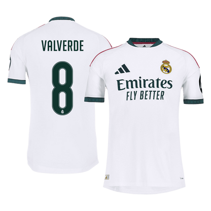 Tricouri Fotbal Real Madrid VALVERDE #8 Acasă 2026/27 Authentic