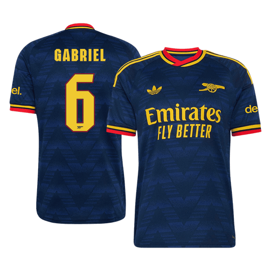 Tricouri Fotbal Arsenal GABRIEL #6 Deplasare 2026/27 - UCL