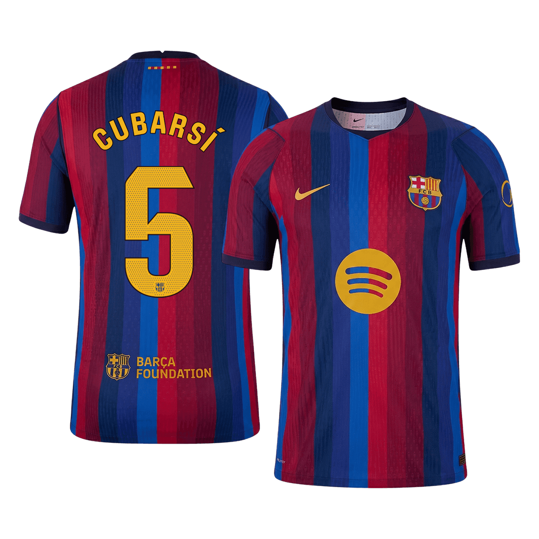 Tricouri Fotbal Barcelona CUBARSÍ #5 Acasă 2026/27 Authentic