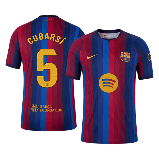 Tricouri Fotbal Barcelona CUBARSÍ #5 Acasă 2026/27 Authentic