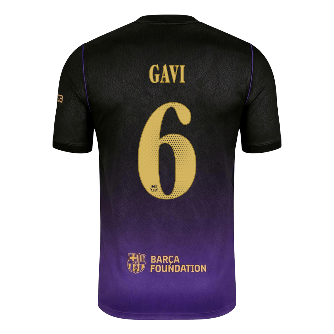 Tricouri Fotbal Barcelona GAVI #6 Deplasare 2026/27 - UCL