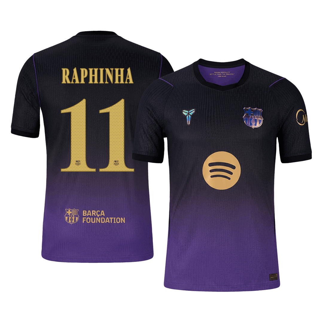 Tricouri Fotbal Barcelona RAPHINHA #11 Deplasare 2026/27 Authentic - UCL