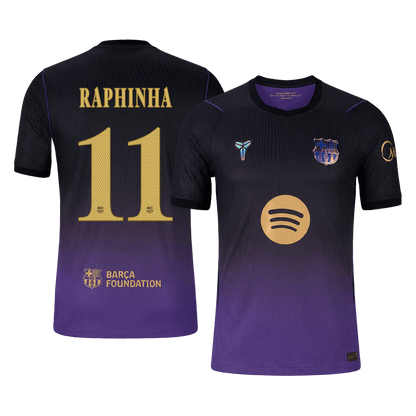 Tricouri Fotbal Barcelona RAPHINHA #11 Deplasare 2026/27 Authentic - UCL