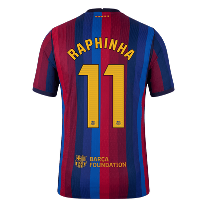 Tricouri Fotbal Barcelona RAPHINHA #11 Acasă 2026/27 Authentic
