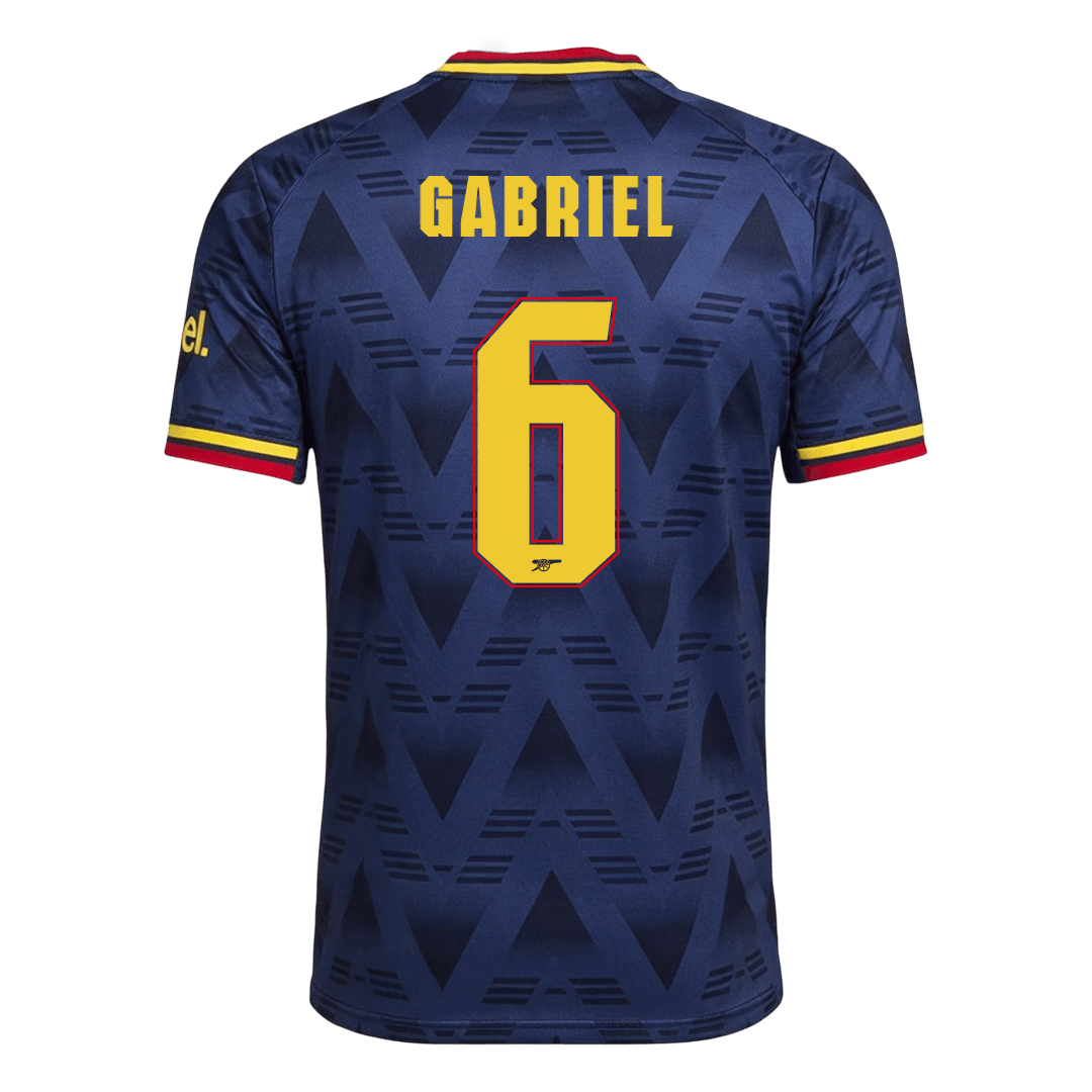 Tricouri Fotbal Arsenal GABRIEL #6 Deplasare 2026/27 Authentic - UCL