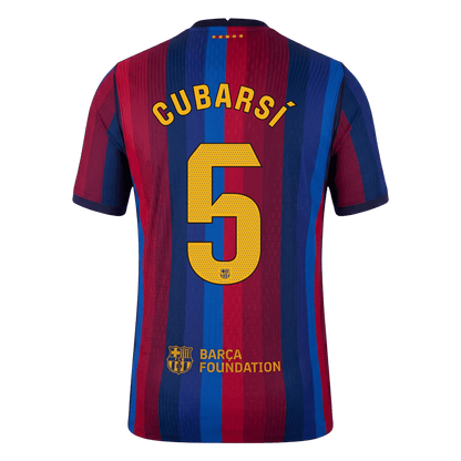Tricouri Fotbal Barcelona CUBARSÍ #5 Acasă 2026/27 Authentic
