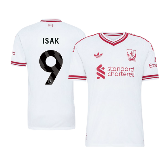 Tricouri Fotbal Liverpool ISAK #9 Deplasare 2026/27 Authentic