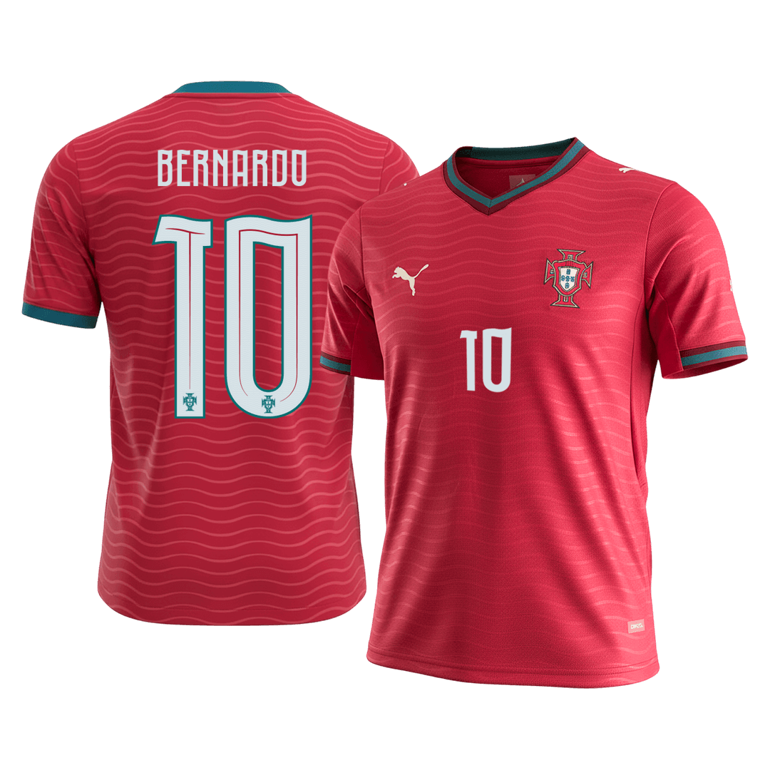 Tricouri Fotbal Portugalia BERNARDO #10 Acasă Cupa Mondială 2026