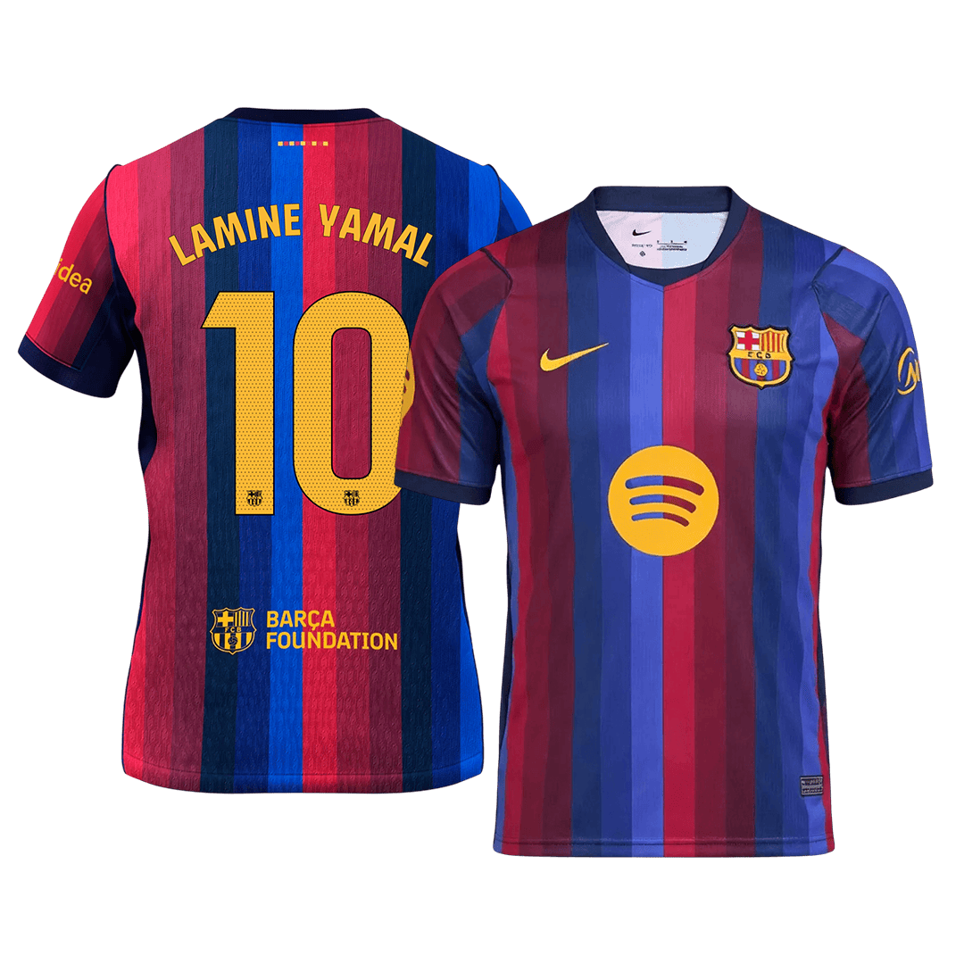 Tricouri Fotbal Barcelona LAMINE YAMAL #10 Acasă 2026/27 - Premium