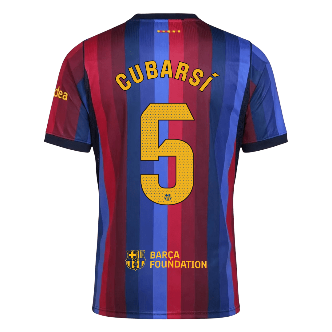Tricouri Fotbal Barcelona CUBARSÍ #5 Acasă 2026/27 - Premium