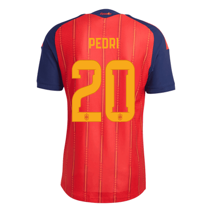 Tricouri Fotbal Spania PEDRI #20 Acasă Cupa Mondială 2026 Authentic - Champion Edition