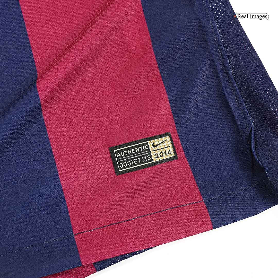 Tricouri Fotbal Vintage Barcelona MESSI #10 Acasă 2014/15