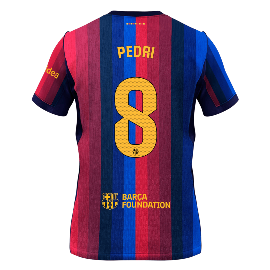 Tricouri Fotbal Barcelona PEDRI #8 Acasă 2026/27 - Premium
