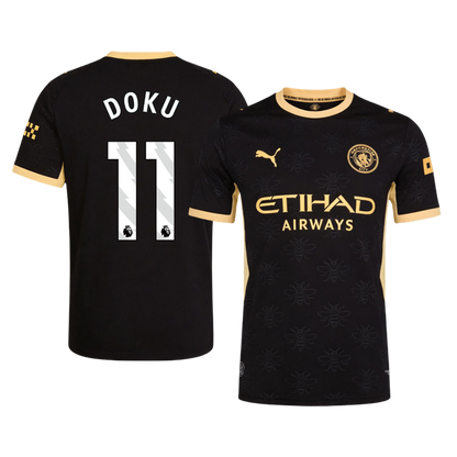 Tricouri Fotbal Manchester City DOKU #11 Deplasare 2026/27 Authentic