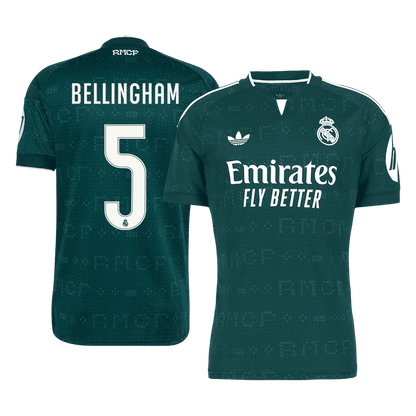 Tricouri Fotbal Real Madrid BELLINGHAM #5 Deplasare 2026/27
