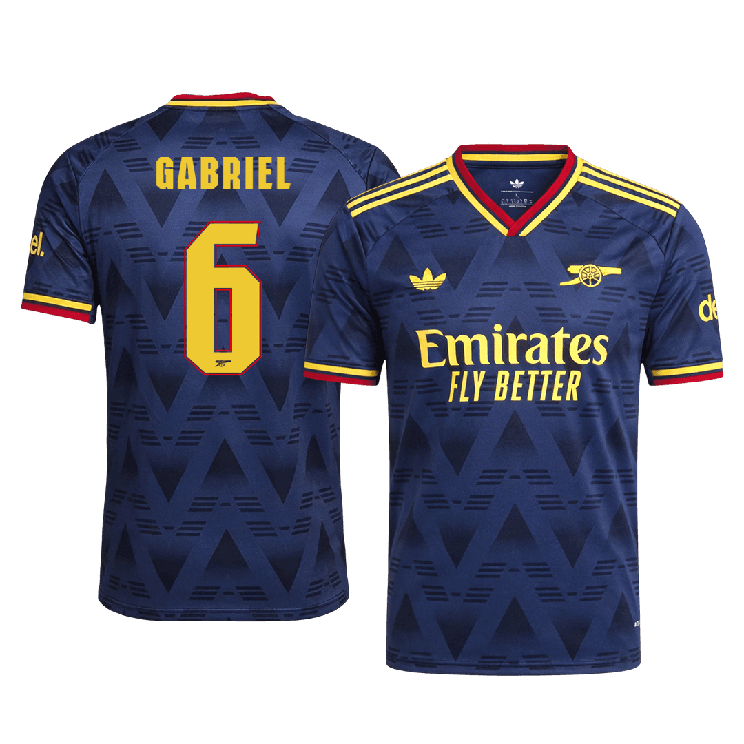 Tricouri Fotbal Arsenal GABRIEL #6 Deplasare 2026/27 Authentic - UCL