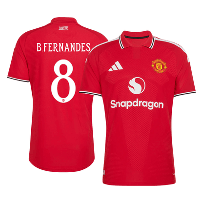 Tricouri Fotbal Manchester United B. FERNANDES #8 Acasă 2026/27 Authentic - UCL