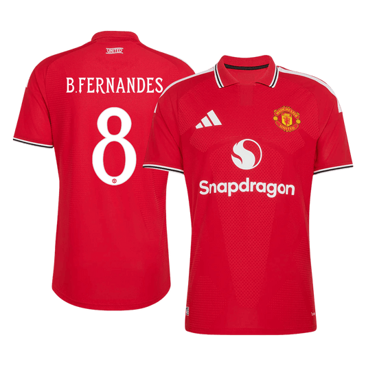 Tricouri Fotbal Manchester United B. FERNANDES #8 Acasă 2026/27 Authentic - UCL