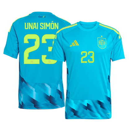 Tricouri Fotbal Spania UNAI SIMÓN #23 Cupa Mondială 2026
