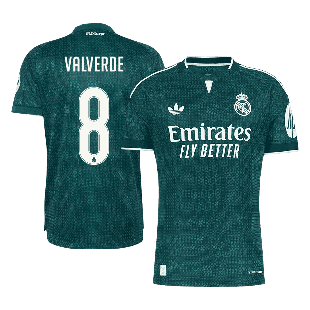 Tricouri Fotbal Real Madrid VALVERDE #8 Deplasare 2026/27 Authentic