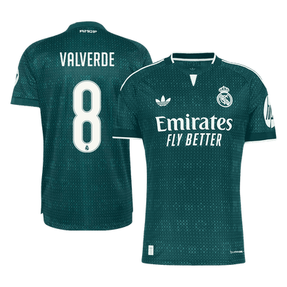 Tricouri Fotbal Real Madrid VALVERDE #8 Deplasare 2026/27 Authentic