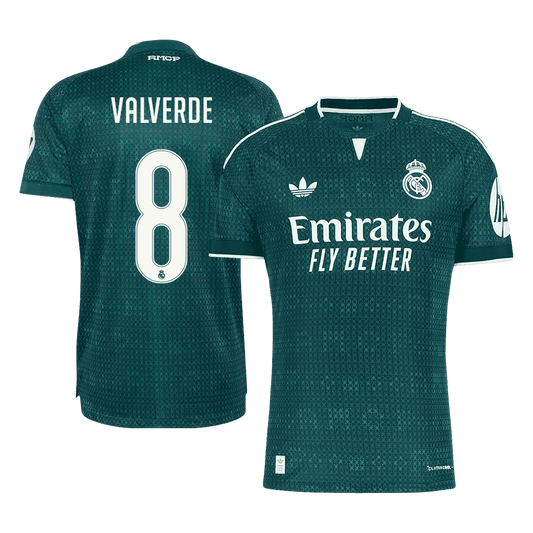 Tricouri Fotbal Real Madrid VALVERDE #8 Deplasare 2026/27 Authentic