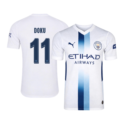Tricouri Fotbal Manchester City DOKU #11 Treilea 2026/27 Authentic - UCL