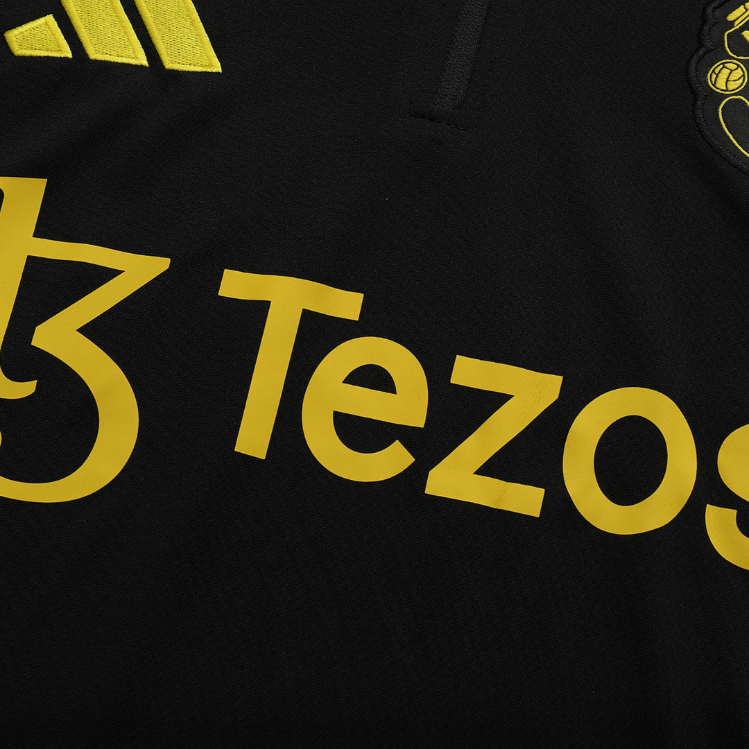 Set Bluză Manchester United 2025/26 Pentru Copii - Black