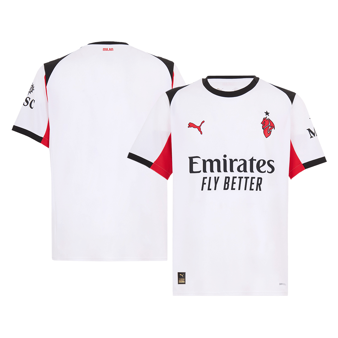 Tricouri Fotbal AC Milan Deplasare 2025/26 (mărime mare)